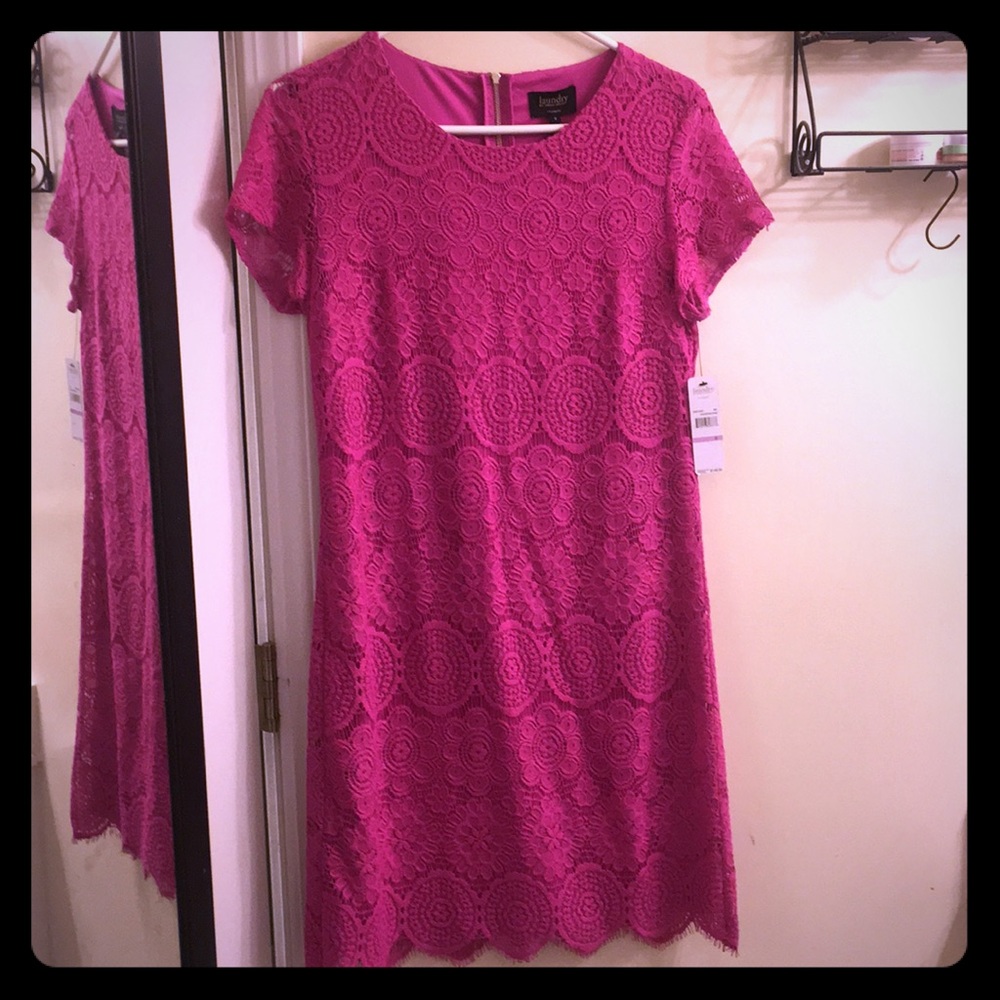 Landry hot pink dress.